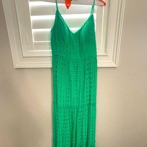 Lilly Pulitzer green eyelet maxi dress